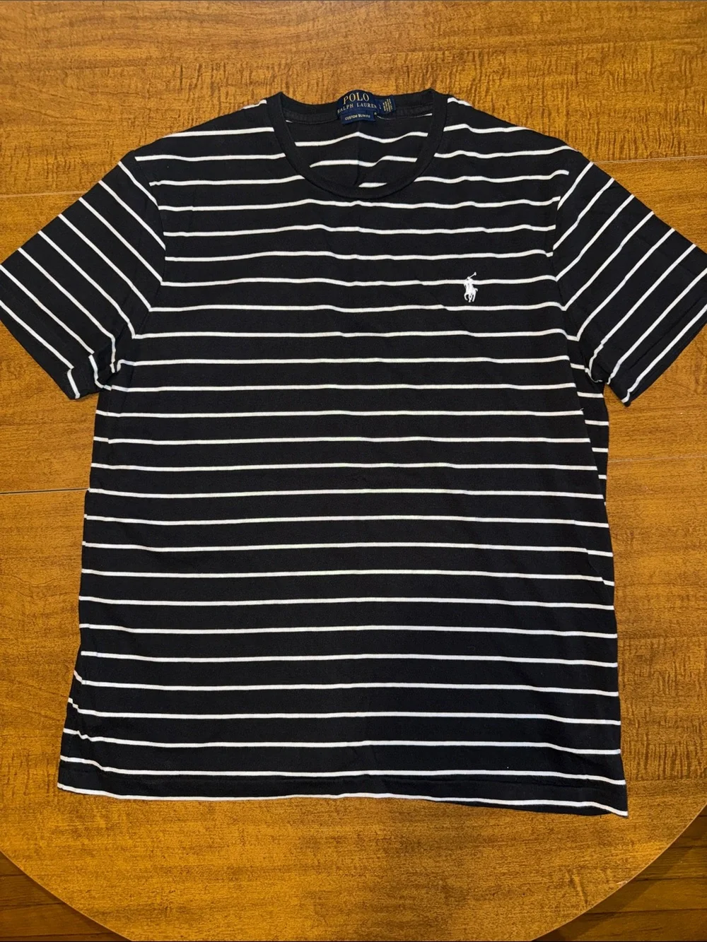 Polo by Ralph Lauren Light Blue Tee with Yellow Logo
